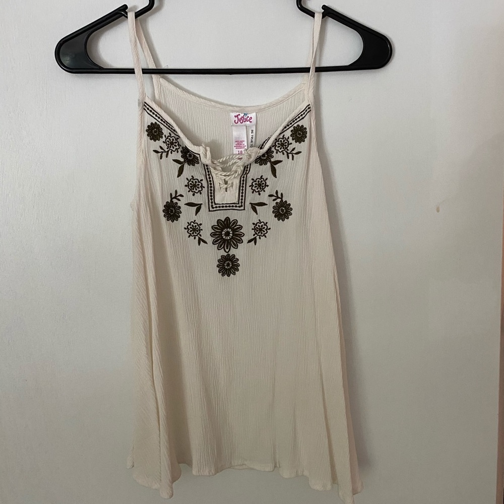 White tank top